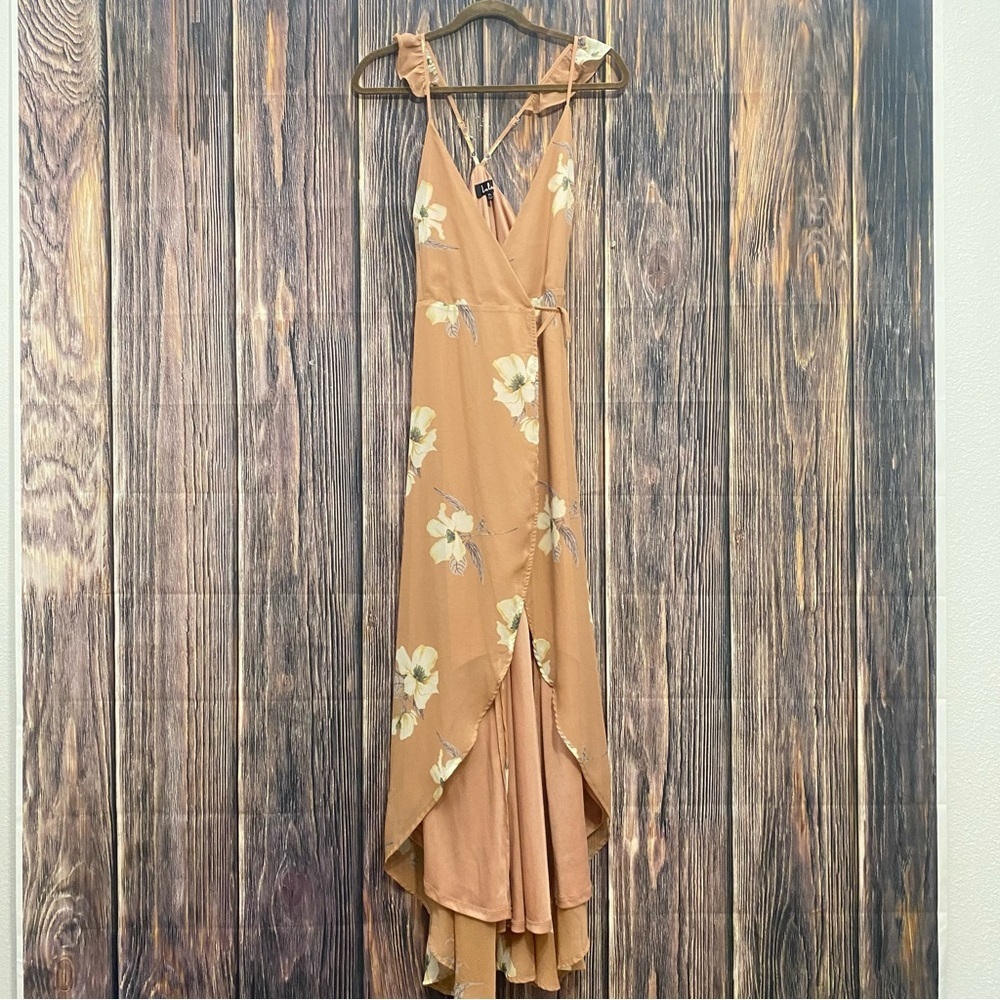 Lulu’s | All Mine Rusty Rose Floral Maxi Dress View 3